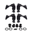thumbnail image 1 of 4pcs Ukulele Tuning Pegs 2R2L Ukulele Tuning Machines Guitar Geared, Black, 1 of 7