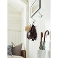 thumbnail image 3 of Amerock Vinland Transitional Double Prong Polished Chrome Wall Hook, 3 of 9