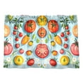 thumbnail image 7 of Yayeee Kitchen Curtains Tier Pair Light Filtering 27"x36" Rod Pocket Short Cafe Window Panel, Yellow Tomatoes, 7 of 7