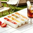 thumbnail image 2 of 1-Pack Large and Long Ice Cube Tray Silicone Freezing Tray with Lid, Reusable Ice Cube Mold for , Rectangle Ice Stick for Soup, Butter, Food Leftovers and Baking, 2 of 5