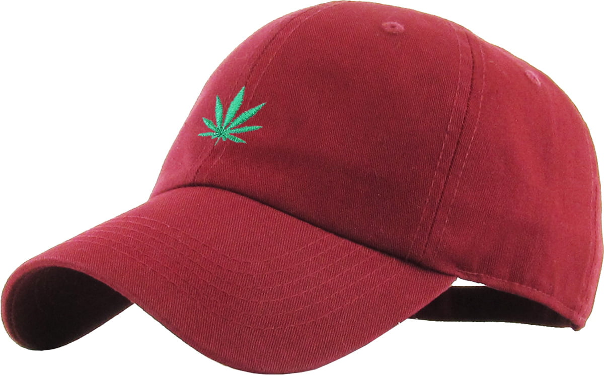 Trendy Apparel Shop Marijuana Weed Leaf 3D Embroidered Cotton Dad Hat