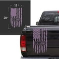thumbnail image 2 of U.S. Army USAF USMC US Navy Decal Distressed American USA US Flag Truck Tailgate Vinyl Decal Compatible with most Pickup Trucks Military Enlisted Man Sticker (11" x 20", Lilac), 2 of 8