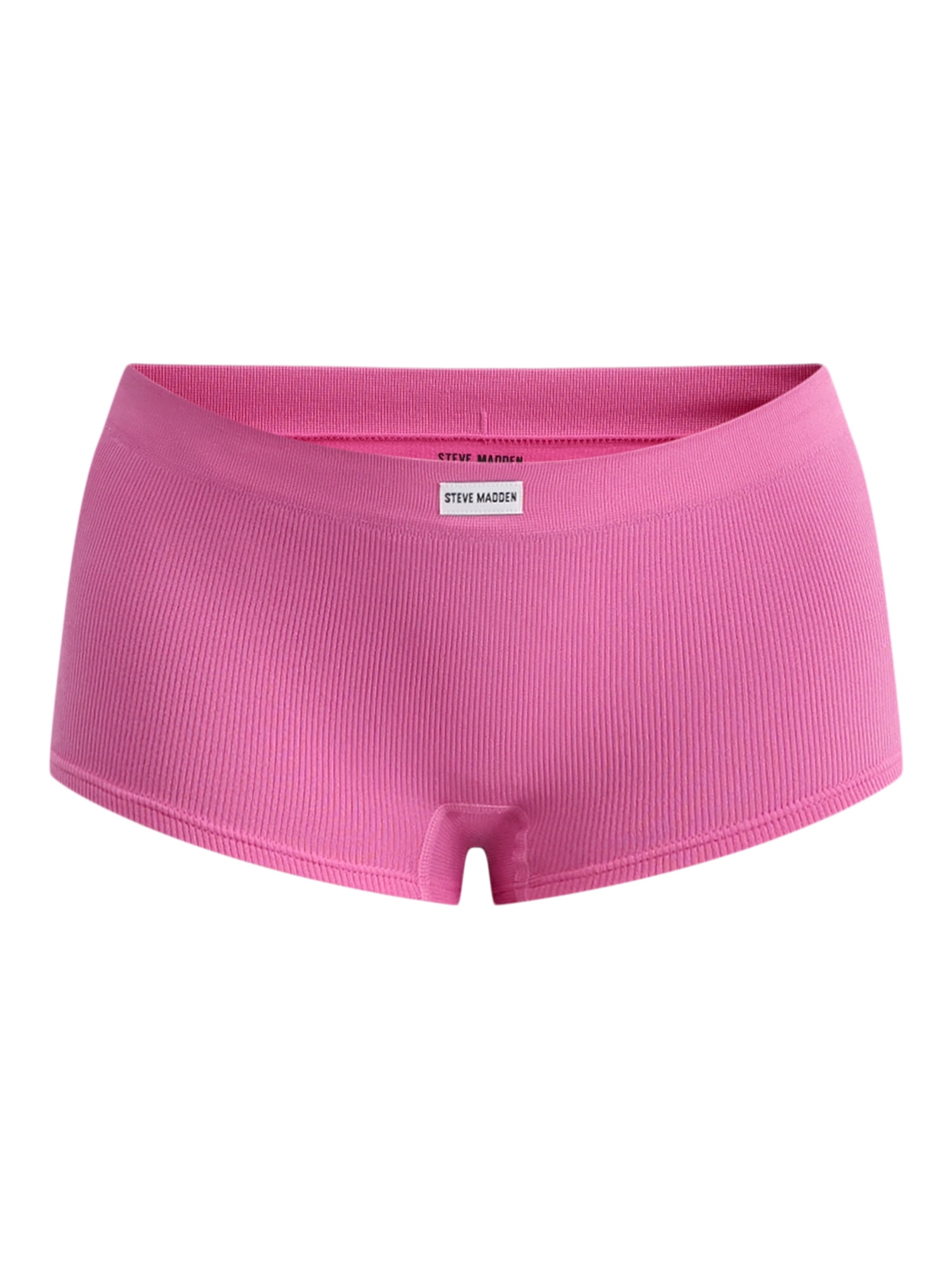 Steve Madden Women's Seamless Boyshort Panties, 5-Pack, Sizes S-XL