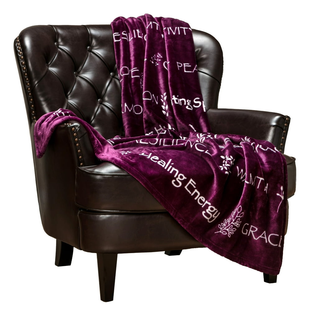 Chanasya Healing Thoughts Sympathy Caring Gift Message Throw Blanket