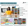thumbnail image 5 of AdirOffice Classroom Mailbox - Wooden Literature Organizer , Construction Paper Storage Organizer , Mail Sorter with Slots , Office Mailboxes With Removable Shelf (27 Slot , White), 5 of 9
