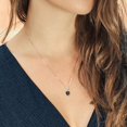 thumbnail image 2 of Gem Stone King 18K Rose Gold Plated Silver Pendant with Chain Mystic Topaz Moissanite (2.62 Cttw), 2 of 5