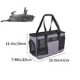 thumbnail image 2 of Taotanxi Cat Carrying Case - Pet Carrier Airline Approved, Protable and Breathable Pet Travel Carrier Removable Fleece Pad, Collapsible Cat Carrier Dog Carrier for Medium Cats Small Cats Dogs,Gray, 2 of 6