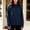 Navy, variant on BaoFuBaoMei Womens Sweatshirt Thumb Holes Plus Size Full Zip up Long Sleeve Hooded Neck Hoodies Solid Fall Winter Tops with Zip Pockets