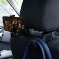 thumbnail image 3 of Gancho de asiento de coche para cartera y bolso con soporte para teléfono, gancho organizador universal para reposacabezas de coche Feliz Sencillez, 3 of 5