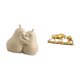 thumbnail image 5 of Soporte Para Libros De Pera Abrazable, Sujetalibros De Cerámica, Artesanía Fina, Adorno Para Estantería, Maravilloso Regalo, Figura De Toro, Estatua De Oso Y Toro Feng Shui, Obra De Arte, 5 of 8