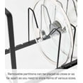 thumbnail image 4 of Yamazaki Home Adjustable Pots and Pans Organizer, Black, Steel, Supports 17.6 pounds, 4 of 7
