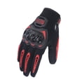 thumbnail image 2 of Riwcyla Motorcycle Gloves for Men Women Motorbike ,Slip Breathable Touchscreen Gloves with Knuckle Protection for Riding, Road Racing, Cycling, Black and Red M, 2 of 6