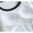 thumbnail image 5 of Nmnitkp Women's Pajamas Summer It Is Light And Breathable With Chest Pads & Short-sleeved T-shirts Tops And 100Cotton Pajamas, 5 of 6