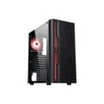 thumbnail image 3 of Diypc G1-BK-ARGB USB3.0 Steel & Tempered Glass ATX Mid Tower Gaming Computer Case, Black, 3 of 20