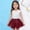 Wine, variant on Eltusu Girls Dance Skirts, Solid Color Elastic Waistband Breathable Comfort Mini Skirts Purple Size 10-12T