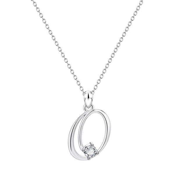 26 Initial Alphabet Shape Rhinestone Collar para Mujeres Collares para Mujeres A Z 26 Alphabet Initial Silver Collares para Mujeres Niñas