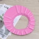 thumbnail image 4 of Gorro ajustable para ducha y champú para bebé, protector de cabello, sin almohadillas para los oídos (rosa), 4 of 5