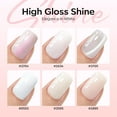 thumbnail image 7 of modelones White Gel Nail Polish, 6 Colors Milky White Cat Eye Gel Polish Set with Magnet Nude Jelly Soak Off Nail Kit Manicure DIY Nail Art Salon Home Gift, 7 of 7