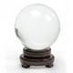 thumbnail image 1 of Bola de cristal de 150 mm, bola de cristal transparente, bola de cristal artificial, bola de cristal curativa mágica, bola de lente con soporte de madera, 1 of 5