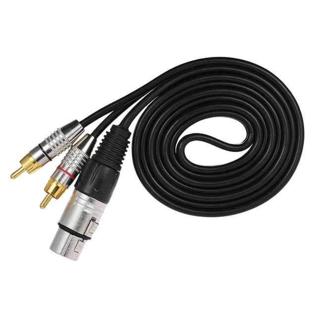 Cable XLR a 2 , XLR a cable dual, XLR a 2 Cable de audio de , cable 4N OFC, para micrófono mezcdo 15 millones Macarena RCA macho macho XLR hembra