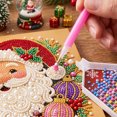 thumbnail image 6 of Fllostpr Christmas DIY Diamonds Painting Kit, Santa Structure Full Round Drill Rhinestone Art Set for Wall Living Room Bedroom,9.8", 6 of 6