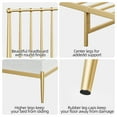 thumbnail image 4 of KTENME Queen Bed Frame Metal Platform Bed with Headboard, 14 Inches Metal Mattress Foundation for Storage, No Box Spring Needed, Easy Assembly, Gold, 4 of 8