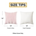 thumbnail image 4 of Top Finel Decorative Hand-Made Throw Pillow Covers Soft Particles Velvet Solid Cushion Covers 18 x 18 for Couch Bedroom Car, Pack of 2, Pink, 4 of 6