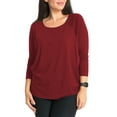 thumbnail image 3 of DYMADE Women Fashion Maternity Crew Neck Raglan Long Sleeve Pregnancy T-shirt, 3 of 4