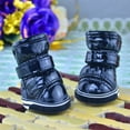 thumbnail image 3 of Waterproof Dog Boots Winter Snow Booties Anti-Slip Paw Protector-black-l(size4), 3 of 4