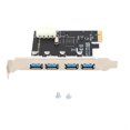 thumbnail image 1 of Adaptador Pcie A Usb 3.0 4 Puertos Usb 3.0 Alta Tarjeta De Expansión Pcie A Usb 3.0 De 5 Gbps Sweethay EL007804-00, 1 of 6