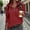 Red, variant on Sweatshirts for Women Solid Fall Fashion Sweatshirt Pullover Long Sleeve Half Zip Shirts Tunic Fall Tops Casual Lightweight Sweatshirts