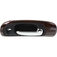 thumbnail image 4 of Right Front Interior Door Handle Compatible with 1998-2004 Chrysler Lhs Chrysler 300M Concorde Chrome Lever With Black Bezel With Lock Button 5102860AA Pro-am Special, 4 of 5