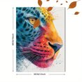 thumbnail image 3 of Colorful Abstract Watercolor Leopard Canvas Print, Modern Exotic Animal Living Room Wall Decor Art, 3 of 8