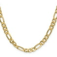 thumbnail image 2 of 14K Yellow Gold Figaro Chain Styles Necklace 6.00 mm Flat 24 inch 6, 2 of 4