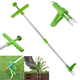 thumbnail image 1 of Herramienta derecha del extractor de malas hierbas del removedor de la raíz de la planta con el recogedor de garras mango de 39" ER, 1 of 5