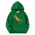 thumbnail image 3 of Sudadera con capucha para niñas y niños, sudadera de manga larga con cuello redondo y estampado de moda, jersey con bolsillo, sudadera de poliéster para niñas, 3 of 8