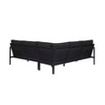 thumbnail image 3 of Pemberly Row Lightweight Outdoor Sectional with Black Cushions in Black Aluminum, 3 of 18