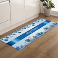 thumbnail image 5 of Kitchen Rugs and Mats Set of 1 Merry Christmas Blue Xmas Balls Pine Needles Kitchen Sink Mat,Non-Slip Area Runner Rug,Washable Floor Mat for Home Dining Room Office 20"x47", 5 of 6