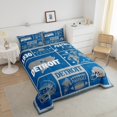 thumbnail image 4 of Erosebridal Modern Rugby Bedding Queen Comforter Set, Football Player Down Comforter, Ball Sports Decor, Reversible 3pcs, 4 of 8