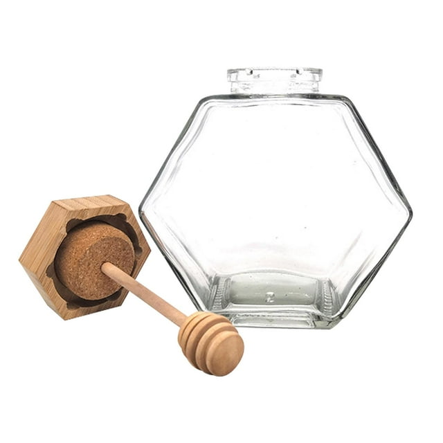 Gadgets de Tarro de de Vidrio con de Varilla Agitadora de Madera para , 380ml perfecl Tarro de mermelada