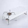 thumbnail image 3 of Mesa de camping portátil, soporte plegable de aleación de aluminio para estufa de gas, escritorio blanco, 3 of 9