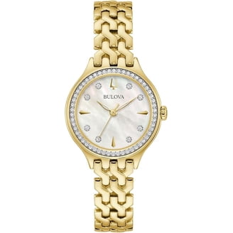 Bulova Women's 98R98 Stainless Steel and Diamond Two-Tone Watch