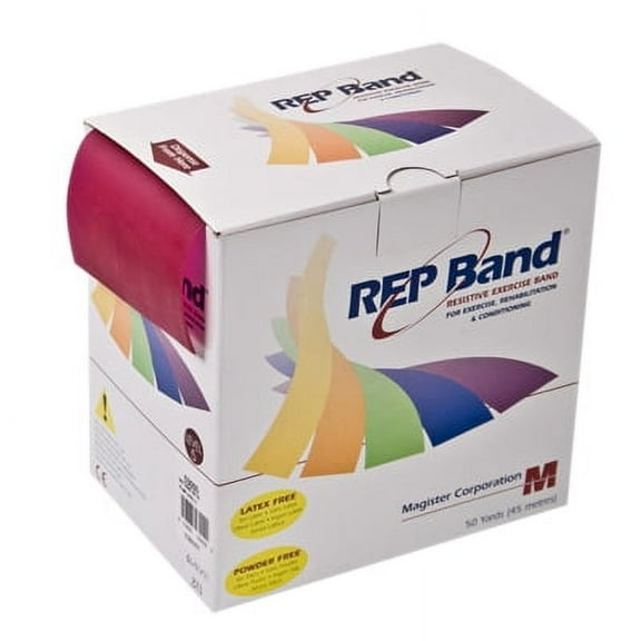 REP latex-free-band Twin-Pak, plum, 100 yard (2 50-yd boxes)