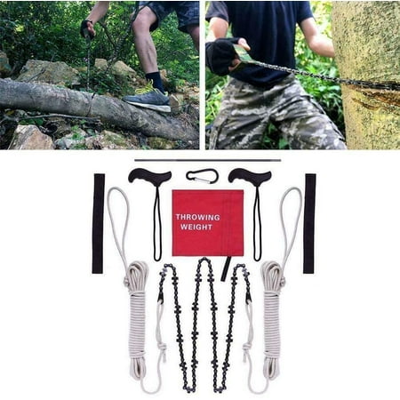 Pocket Chainsaw 48 Inch Long Chain High Reach Tree Limb Hand Rope Chain ...