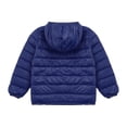 thumbnail image 5 of MSemis Puffer Jacket Winter Hooded Coat Lightweight Outwear for Kids Girls Boys Toddler Dark Navy 11-12, 5 of 7