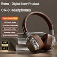 thumbnail image 5 of Auriculares Supraaurales Clásicos Retro, Estéreo de Estudio, Bluetooth 5.3, Inalámbricos, con Control Táctil, Tipo C, A, 5 of 5
