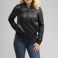 thumbnail image 3 of First Manufacturing WBL1006NZ-L-BLK Dani Fashion Leather Jacket for Women, Black - Large, 3 of 7