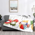 thumbnail image 2 of Fotbe Summer Gnome Manta de Franela con Estampado, Manta Ultrasuave para Cama, Sofá, Auto, Hipoalergénica y Antibolitas-50"x40", 2 of 6