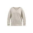 thumbnail image 5 of No Boundaries Oversized V-Neck Sweatshirt, Women's, 5 of 5