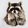 thumbnail image 3 of CafePress - Cute Humorous Watercolor Raccoon Blowing A Kiss Me - Crew Neck Sweatshirt, 3 of 4
